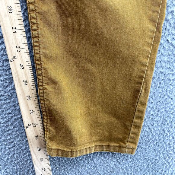 Prana Bridger Jeans Men 30x29* Orange Slim Fit Organic Cotton Performance Hiking - Picture 6 of 16